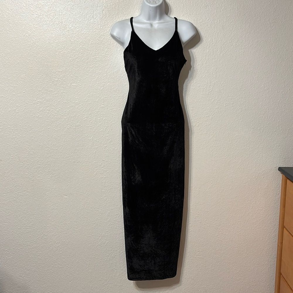 Bolongaro Trevor Velvet Midi Dress XS